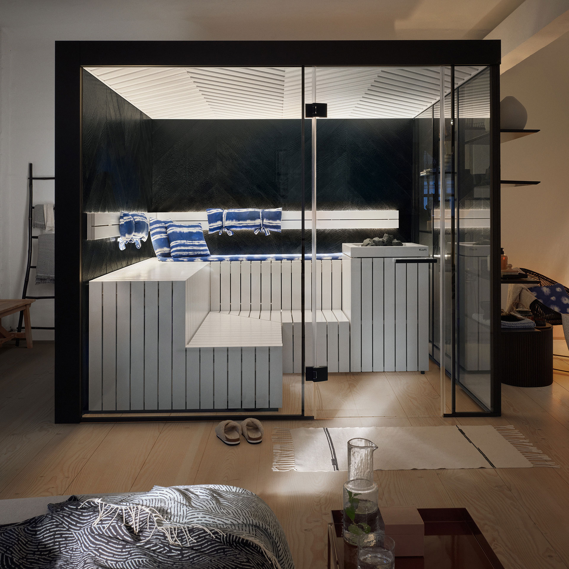 SAUNAKISSEN MOLLIS® GESA M mit Bezug – Design by Gesa Hansen